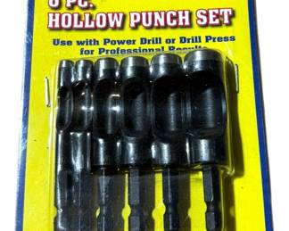NEW DRILL MASTER Hollow Punch Drill Bit Set