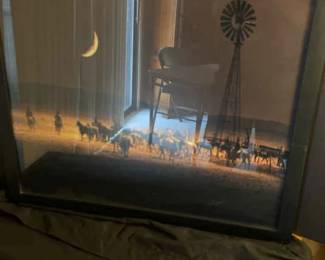 Under A Rustlers Moon Framed Photograph Don Schimmel Signed