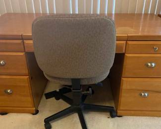 Wood Office desk and chair