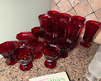Ruby Red Glassware