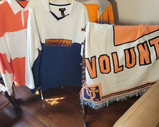University of Tennessee clothing and throw