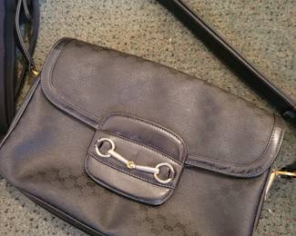 Gucci horse bit black purse