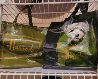 Harrods of London shopping bags