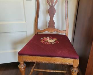 Needlepoint occasional chair