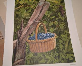 Bob Timberlake Blueberries Print