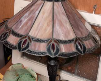 Slag Glass Lamp