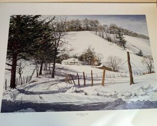 William Mangum Crisp Winters Day Print