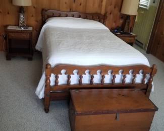 All bedroom furnishings are solid cherry - made by Kenlea Crafts of Kenbridge, VA. Each bedroom includes a full bed; two nightstands and a dresser