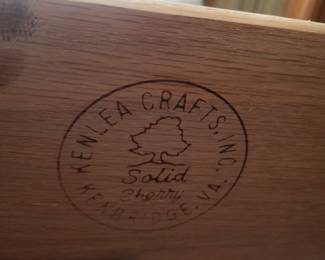 All bedroom furnishings are solid cherry and made by Kenlea Crafts of Kenbridge, VA