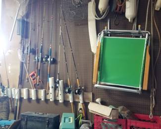Fishing rods; boat fenders