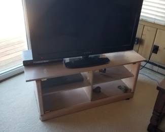 Flat screen TV; TV cabinet