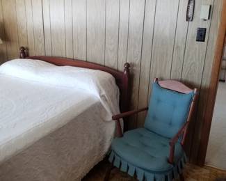 Full bed; accent chair by Kenlea Crafts of Kenbridge, VA