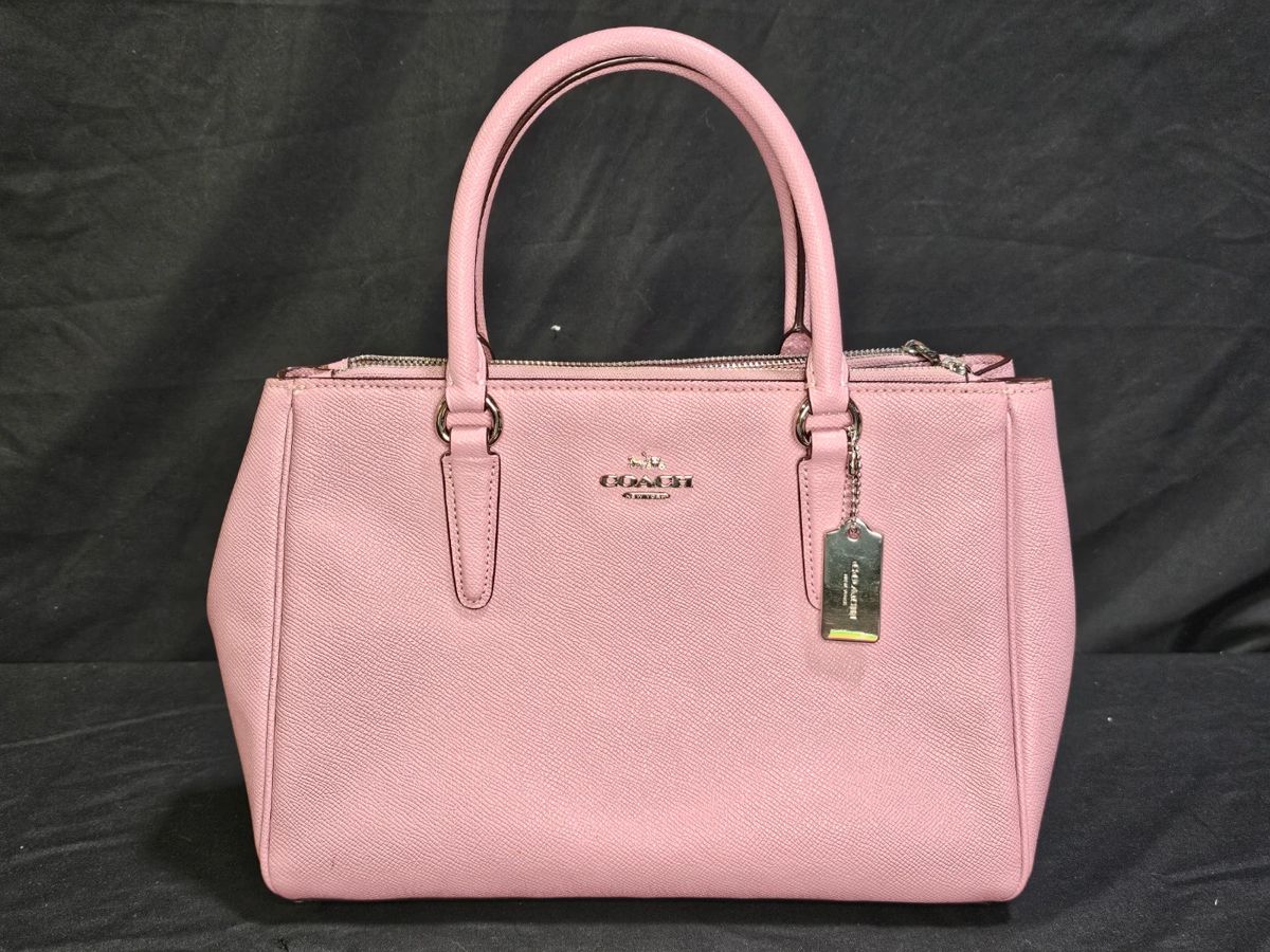 Pink Leather Coach Handbag / Shoulder Bag
