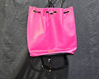 Hot Pink Juicy Couture Drawstring Backpack Purse