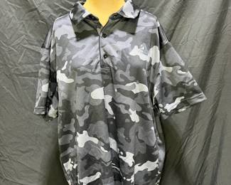 Reebok Men's 2XL Black & Gray Camo Self Wicking
