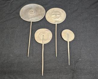 N.Chile Mapuche Indian Ceremonial Shawl/Hair Pins