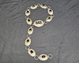 Jason Livington Navajo Sterling & Onyx Necklace