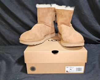 Ugg Mini Bailey Bow II Suede Leather Boots