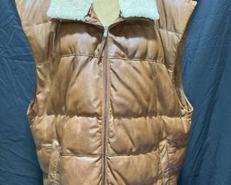 Missani Le Collezioni 5X Men's Leather Vest
