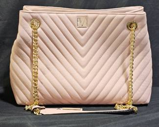 Victoria's Secret Quilted Chevron Shoulder Tote