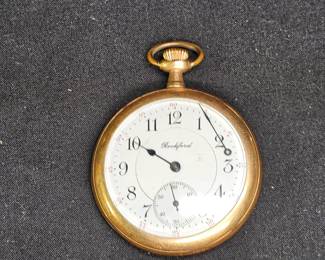 Rockford Watch Co Iroquois Dbl Roller Pocket Watch