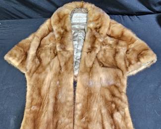 Vintage Adrian Thal Mink Fur Shawl