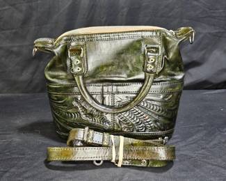 Hand Tooled Leather Handbag