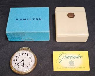 Vtg Hamilton Railway Special 992B Pocket Watch