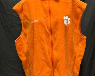 Men's Clemson Columbia Brand XXL Fleece Vest