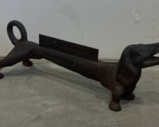 Cast Iron Dachshund Dog Boot Scraper
