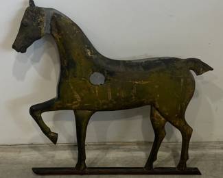 Early Full-Bodied Weathervane Horse