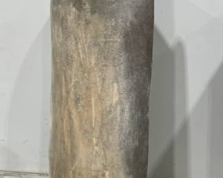 Large Wooden Hand-Hewn Trench Bowl
