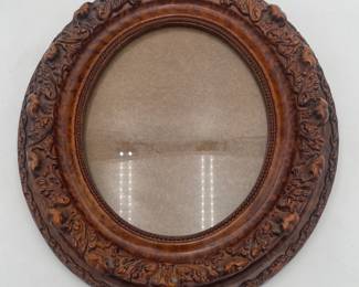 Fancy Burled Oval Frame