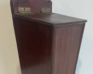 Period Federal Rosewood Inlaid Wall Candle Box