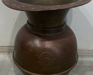 Brass Redskin Tobacco Advertising Spittoon