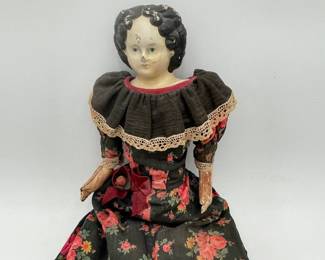 Early Papier Mache Greiner Doll