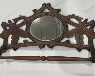 Wanut Mirrored Towel Bar