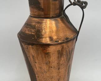 Copper Railroad Cream Can