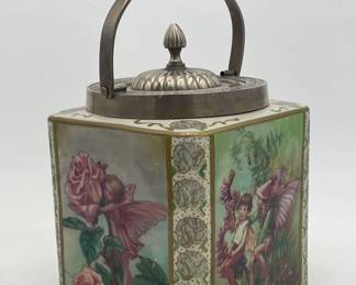 Carlton Burslam England Biscuit Jar "Fantasia Ware"
