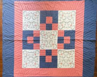 Hand Stitched Quilts Incl. Embroidered and Cross Stitched