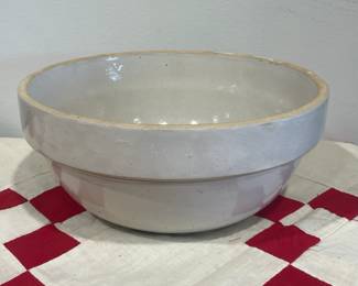 White Stoneware Bowl
