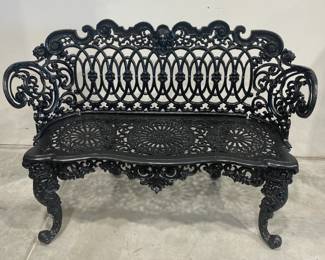 Cast Iron Patio Garden Bench