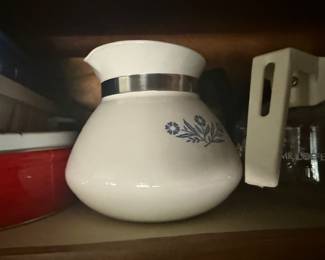 Vintage Corning Ware Blue Cornflower 6-Cup Coffee Pot