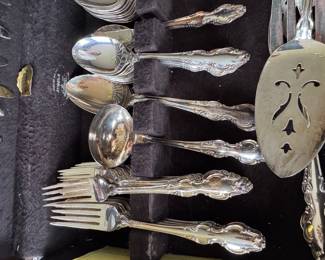 Antique Rogers flatware set original box purchased from Moshers Jewelry store in Port Huron Mi in the 70's 