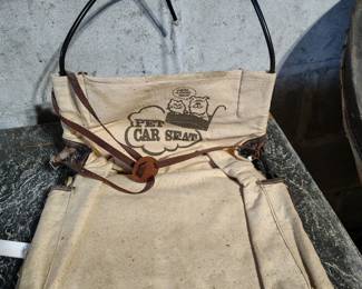 antique doggy car seat!!! 