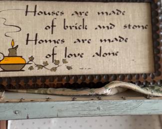 Vintage cloth framed print 