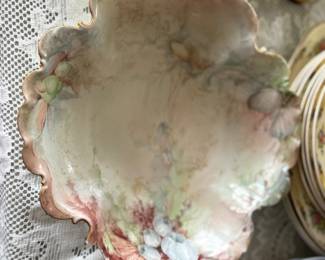 hand painted bavarian dish 