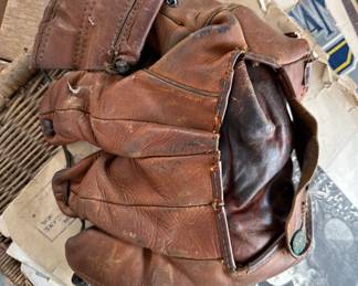 Antique Durham baseball glove 