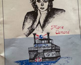 Marie Osmond playbill from Chesaning Michigan 