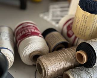 old skeins of cord 